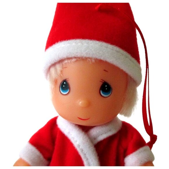 Precious Moments Santa Doll Ornament - Vintage 2000 Christmas Tree Decoration - Picture 2 of 5